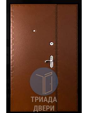 тамбурная недорогая дверь с глухой вставкой