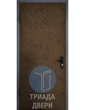 наружная дверь из металла с отделкой из винилискожи