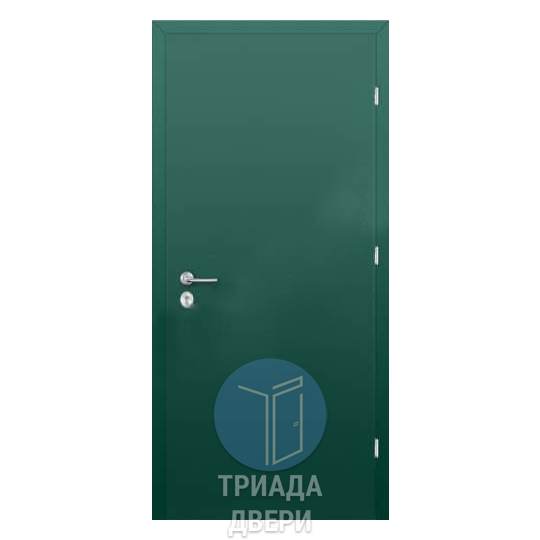 нитроэмалевая металлическая дверь с двумя петлями на подшипнике