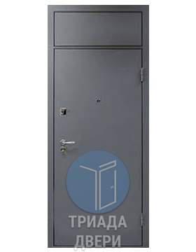 дверь стальная с темным нитроэмалевым окрасом