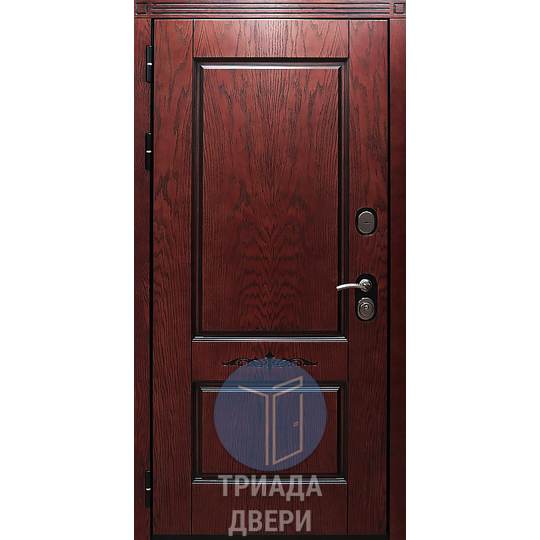 одностворчатая утепленная дверь эконом класса с мдф