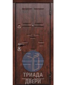 входная трёхконтурная дверь, отделка винорит и мдф