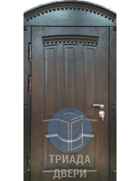 утепленная арочная металлическая дверь