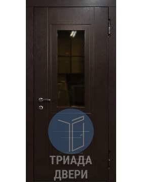 дверь со стеклом и мдф для кирпичной дачи