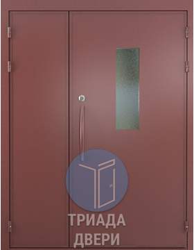 тамбурная недорогая дверь со стеклом