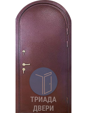 арочная дверь с внешним антивандальным окрасом
