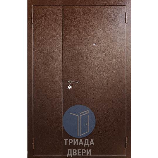 двустворчатая дверь с порошком и боковой вставкой