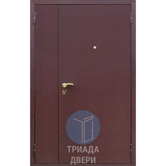 дверь с порошковым напылением и боковой створкой