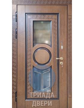уличная дверь из стали с отделкой мдф