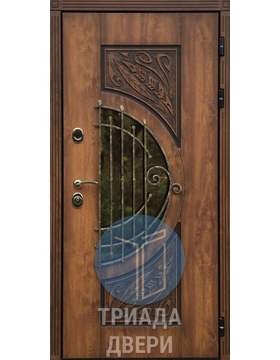 уличная металлическая дверь с ковкой