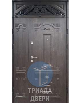 двустворчатая утепленная дверь для загородного дома