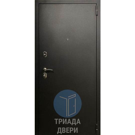 металлическая дверь с порошковым напылением и раздельной ручкой